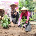 Ciptakan Ketahanan Pangan Mandiri, Polres Kediri Kota Launcing Pekarangan Pangan Lestari (P2L)