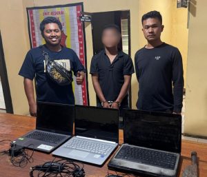 Unit Reskrim Polsek Lumban Julu Berhasil Tangkap Dua Pelaku Pencurian Laptop