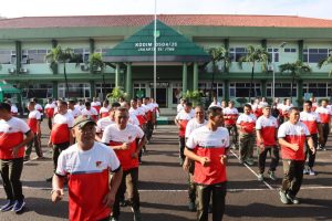 Kodim 0504/Jakarta Selatan Gelar Olahraga Bersama
