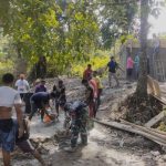 Puasa Tak Menyurutkan Semangat Satgas TMMD 123 Kodim 1510/Sula Di Lapangan