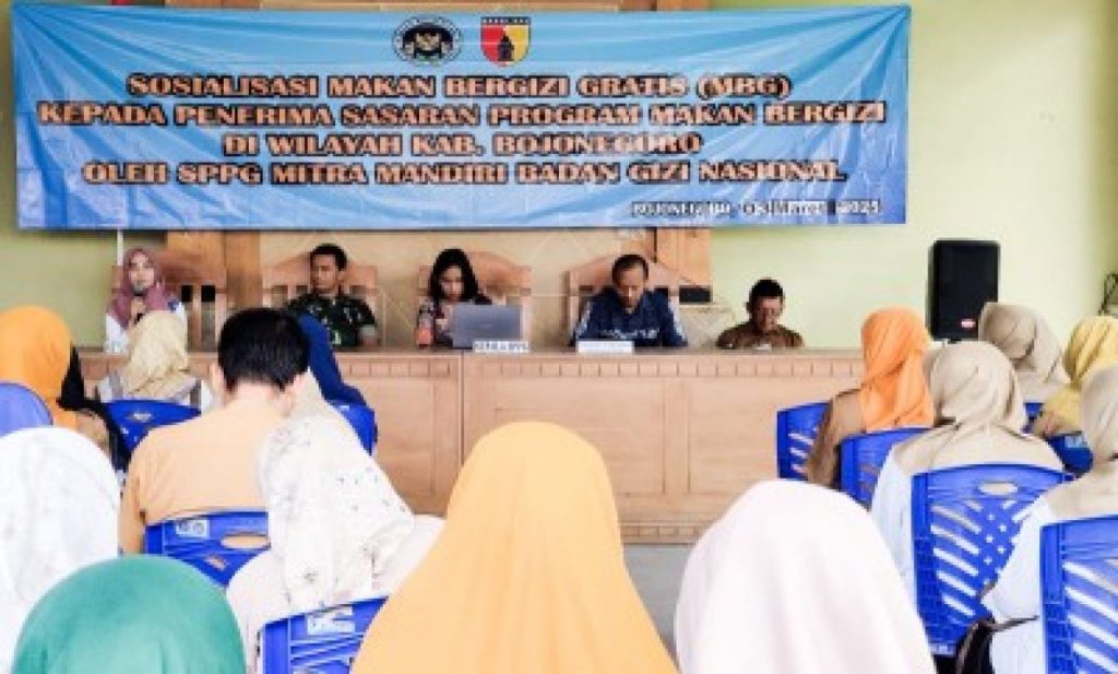Bersama SPPG Mitra Mandiri BGN, Kodim Bojonegoro Sosialisasi Program MBG