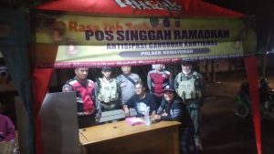 Polsek Kemayoran Gelar Pengamanan Pos Singgah Ramadhan Jl. HBR Motik, Antisipasi Gangguan Kamtibmas