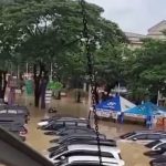 Banjir Parah di Bekasi Puluhan Mobil Terendam Aktivitas Lumpuh