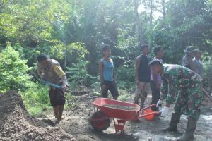Sinergitas TNI-Polri Dalam TMMD Ke-123 Kodim 1510/Sula