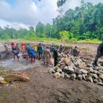 Satgas TMMD Ke-123 Kodim 1510/Sula Tak Kenal Menyerah, Kejar Target Pembangunan