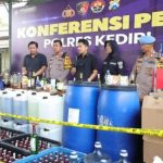 Polres Kediri Gerebek Peredaran Miras Oplosan