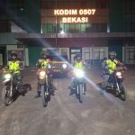 Perdana Menggunakan Mobil Maung, Personel Kodim 0507/Bekasi Lakukan Patroli Pengamanan Bulan Suci Ramadhan
