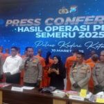 Setelah 12 Hari Dilaksanakan, Segini Hasil Operasi Pekat Semeru Polres Kediri Kota