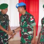 Dandim 1710/Mimika Pimpin Acara Korps Raport Masuk Satuan, Pelepasan Personel Satgas BGC TNI Konga XXXIX-G Monusco 2024
