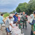 Babinsa Harapan Jaya Dampingi Panen Padi dan Penimbangan Gabah oleh BULOG Karawang