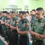 Kodim Bojonegoro Laksanakan Sholat Gaib untuk 3 Personel Polda Lampung yang Meninggal Dunia