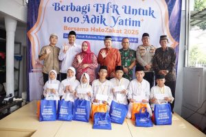 Kolaborasi Danramil 03/Pasar Rebo, Ciracas Dengan Halo Zakat Santuni Anak Yatim Piatu