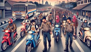 Konvoi Liar di Jakpus Dibubarkan !, Polisi Ciduk Empat Remaja