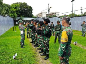 Latihan Menembak Pistol Batalyon Arhanud 6/BAY Tingkatkan Keterampilan dan Kesiapsiagaan Prajurit