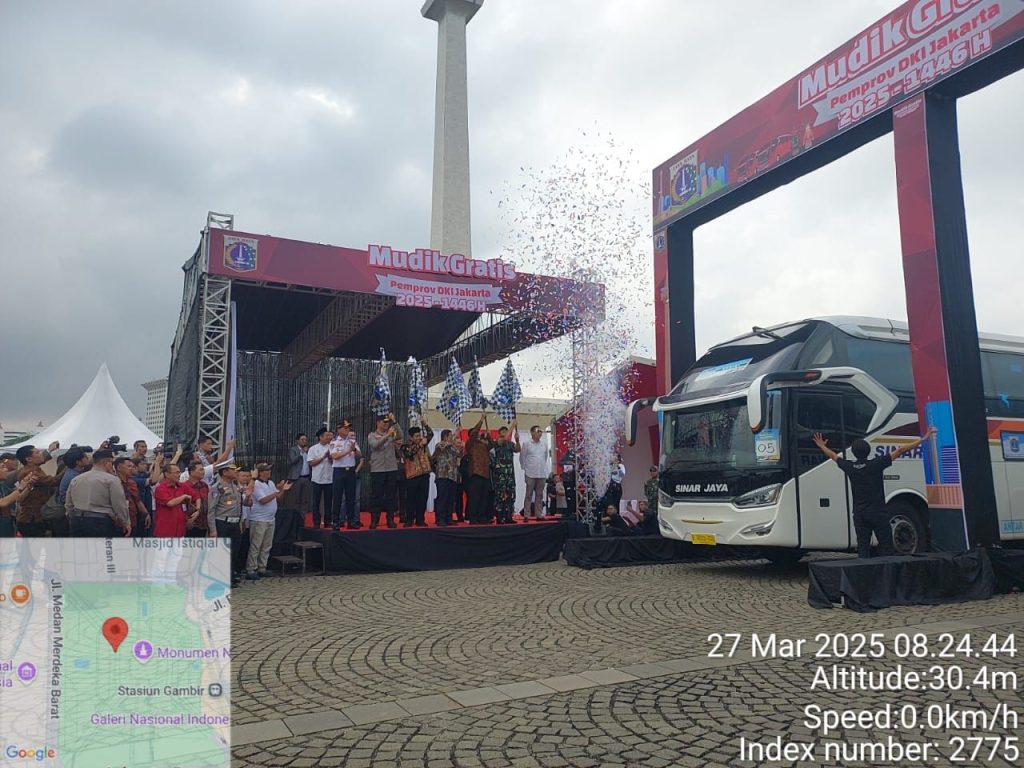 Pemprov DKI Jakarta Berangkatkan Ribuan Peserta Mudik Gratis 2025