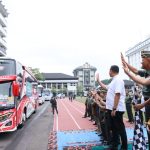 Lepas Ribuan Pemudik, TNI AD Lestarikan Tradisi Mudik Bersama Mabesad