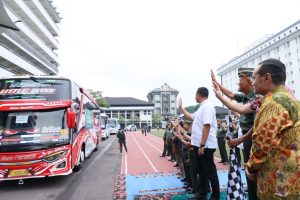Lepas Ribuan Pemudik, TNI AD Lestarikan Tradisi Mudik Bersama Mabesad