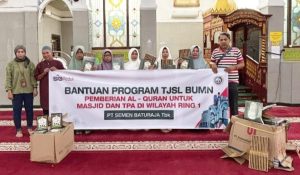 PT Semen Baturaja Tebar Kebaikan Ramadhan, Salurkan Bantuan Untuk Anak Yatim, TPA dan Masjid Di Sekitar Perusahaan