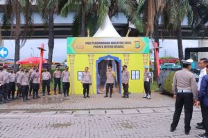 Kapolres Metro Bekasi Tinjau Pospam Rest Area KM 19A, Pastikan Kesiapan Pengamanan Arus Mudik