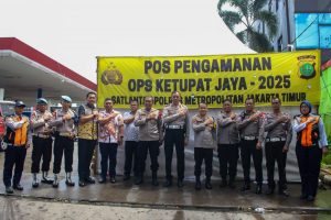 Wakapolres Metro Jakarta Timur cek Pospam H. Naman Duren Sawit, Tinjau Arus Mudik