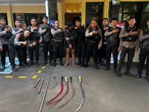 Polres Metro Jakarta Pusat Bubarkan Tawuran Berhasil Temukan Celurit dan Petasan
