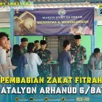 Batalyon Arhanud 6/BAY Gelar Pembagian Zakat kepada Masyarakat Sekitar Asrama Yonarhanud 6/BAY, Tanjung Priok