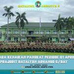 Upacara Kenaikan Pangkat Prajurit Batalyon Arhanud 6/BAY, Letkol Arh Yusuf Winarno Pimpin Momen Bersejarah