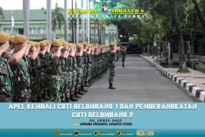 Apel Prajurit Batalyon Arhanud 6/BAY: Semangat Baru Usai Cuti Gelombang Pertama dan Persiapan Cuti Gelombang Kedua