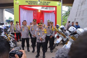 Kapolres Metro Bekasi Dampingi Kapolda dan Wakapolda Metro Jaya Tinjau Pospam KM 25B Cibitung