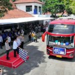 Bantu Ringankan Masyarakat yang Merantau, Dishub dan Wakil Walikota Kediri Berangkatkan Balik Gratis 2025