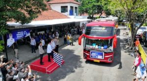 Bantu Ringankan Masyarakat yang Merantau, Dishub dan Wakil Walikota Kediri Berangkatkan Balik Gratis 2025