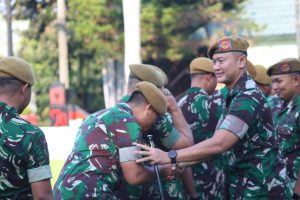 Batalyon Arhanud 6/BAY Laksanakan Apel Kembali Cuti Lebaran dan Halal Bihalal