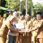 Hari Pertama Masuk Kerja, Mbak Wali dan Gus Qowim Halal Bihalal Bersama Jajaran Pemerintah Kota Kediri