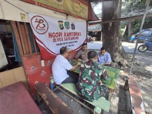 Bhabinkamtibmas Cilangkap Ajak Warga Ngopi Kamtibmas Cegah Curanmor, Narkoba dan Tawuran Remaja