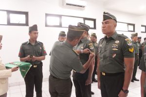 Kasdim 0505/JT: Selamat Atas Kenaikan Pangkat Satu Tingkat Lebih Tinggi Dari Sebelumnya, Semoga Menjadi Berkah