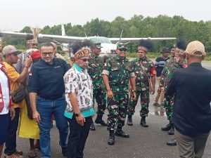 Dampingi Kunker Gubernur Papua Tengah, Dandim 1710/Mimika Tegaskan Akan Bersinergi Bersama Polri dan Pemda Mimika