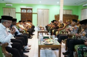 Kapolres Kediri Kota Bersama Forkopimda Silaturahmi ke Para Ulama