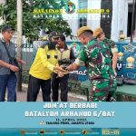 Batalyon Arhanud 6/BAY Tebar Kepedulian Lewat Kegiatan Jumat Berbagi di Tanjung Priok