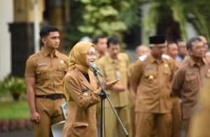 Wali Kota Kediri : Ingin Wujudkan ASN Unggul, Berintegritas dan Profesional Saat Pimpin Apel Pagi
