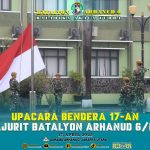 Batalyon Arhanud 6/BAY Gelar Upacara 17-an, Teguhkan Semangat Nasionalisme dan Loyalitas Prajurit