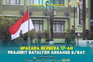 Batalyon Arhanud 6/BAY Gelar Upacara 17-an, Teguhkan Semangat Nasionalisme dan Loyalitas Prajurit