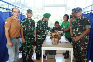 Korem 052/Wkr, Wujudkan Senyum Sehat Anak-Anak Warga Kapuk, Cengkareng