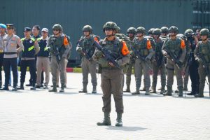 Danpas Pelopor Korbrimob Polri Pimpin Apel Gelar Pasukan Operasi Kepolisian Terpusat “AB Moskona 2025”