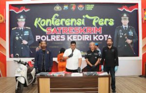 Viral di Medsos, Polres Kediri Kota Amankan Pelaku Pencurian Kamar Kost