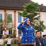 Bupati Musi Rawas Hj. Ratna Machmud Pimpin Upacara Peringatan Hari Jadi Ke-82 Tahun Kabupaten Musi Rawas
