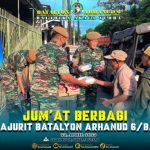 Yonarhanud 6/BAY Gelar Kegiatan Jumat Berbagi, Wujud Kepedulian Prajurit kepada Masyarakat