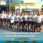 Arhanud 6/BAY Laksanakan Lari 5 KM, Pererat Kekompakan dan Kedekatan dengan Warga