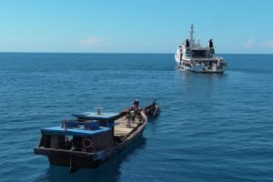 Bakamla RI Gagalkan Dugaan Penyelundupan Pasir Timah di Kepulauan Lingga