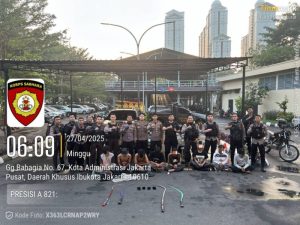Geng Remaja Bersenjata Celurit Diamankan Dibelakang ITC Cempaka Mas, Terancam 10 Tahun Penjara
