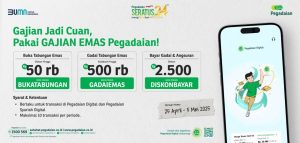 Gajian Tiba, Nikmati Berbagai Diskon dan Goldback Pakai Promo Pegadaian Digital
